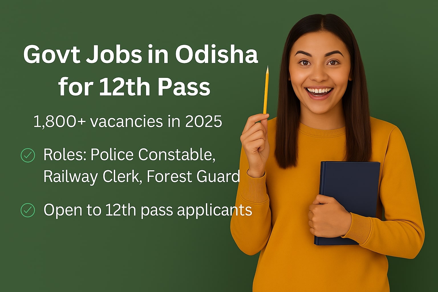 Govt Jobs in Odisha for 12th Pass